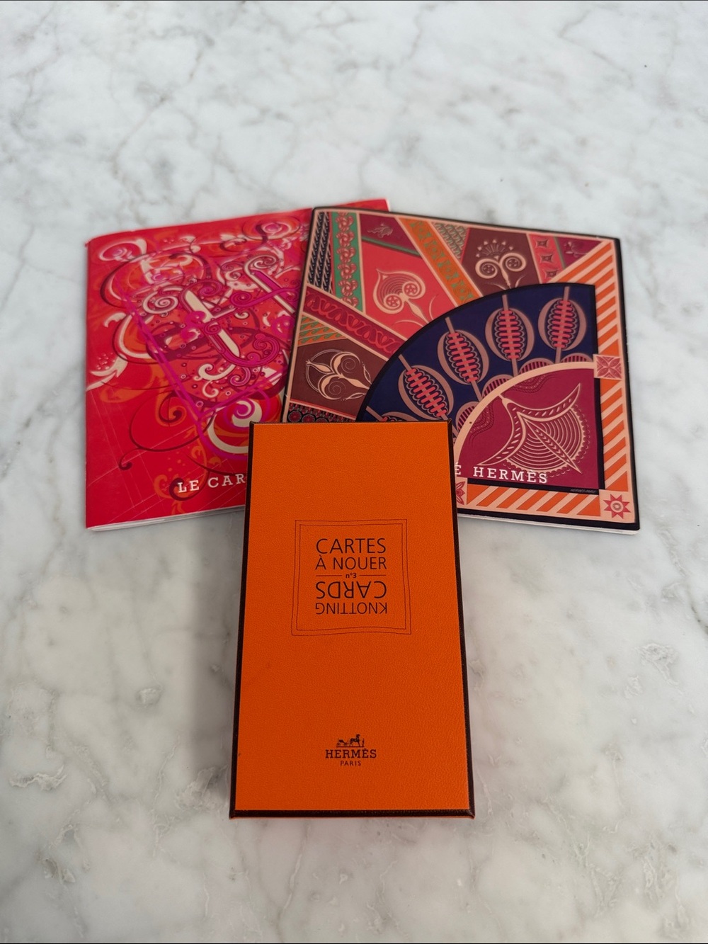 Brand New Hermes Collectible Knotting Cards Set and Mini Catalogs